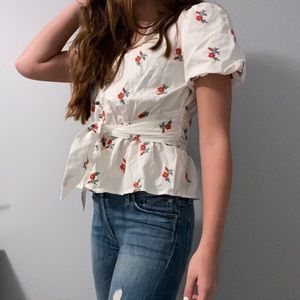 Anthropologie (Maeve) Floral Blouse